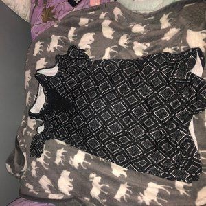 Black and White designed dress